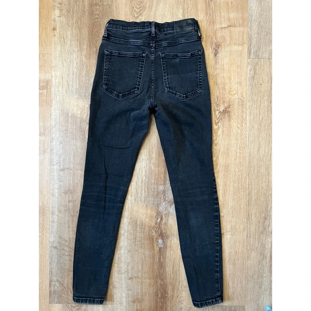 Everlane High‎ Rise Skinny Authentic Stretch Jeans Womens Size 27 Black